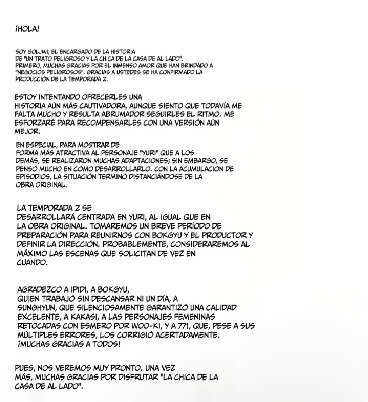 Negocios Peligrosos Capítulo 55.5 - Page 1
