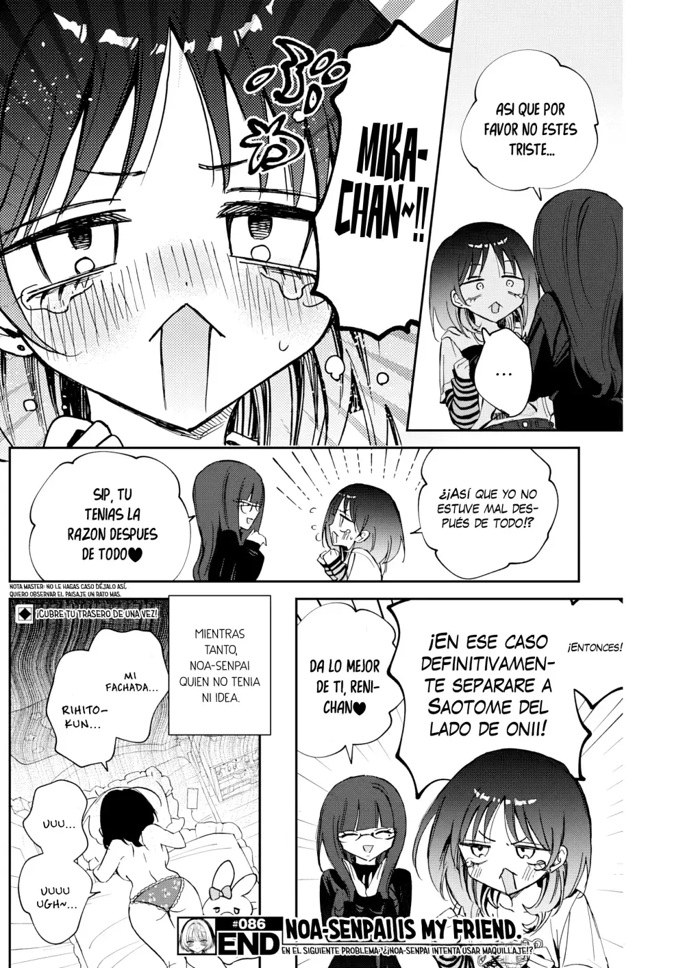 Noa-senpai wa Tomodachi Capítulo 86 - Page 19