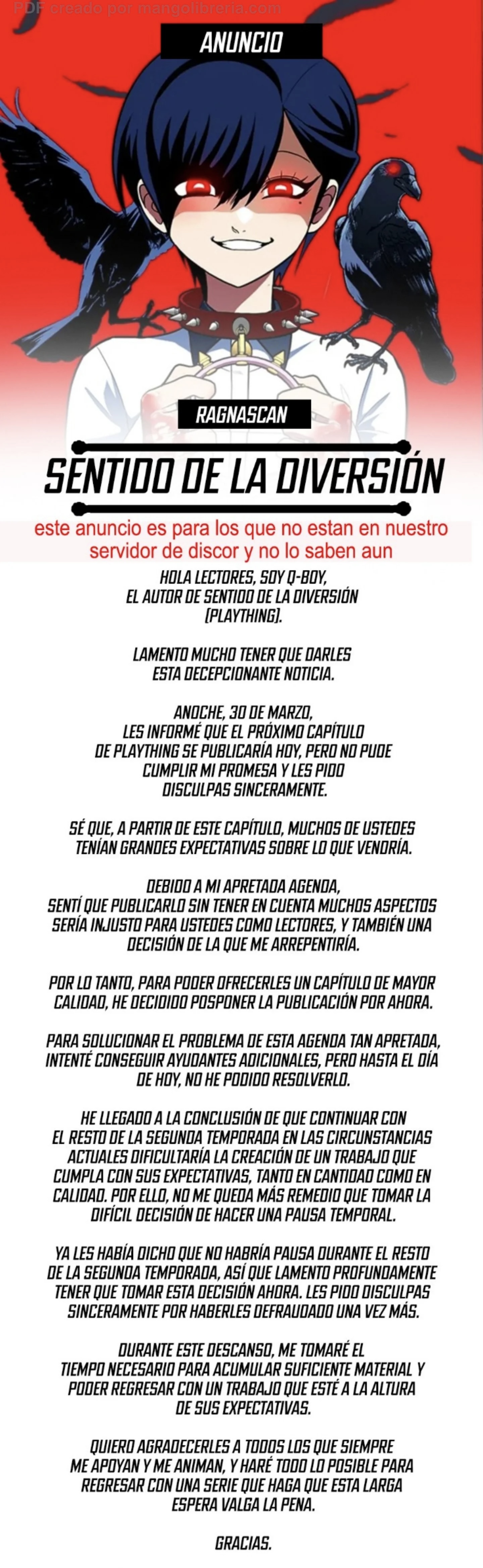 Sentido de la Diversión Capítulo 79.5 - Page 1