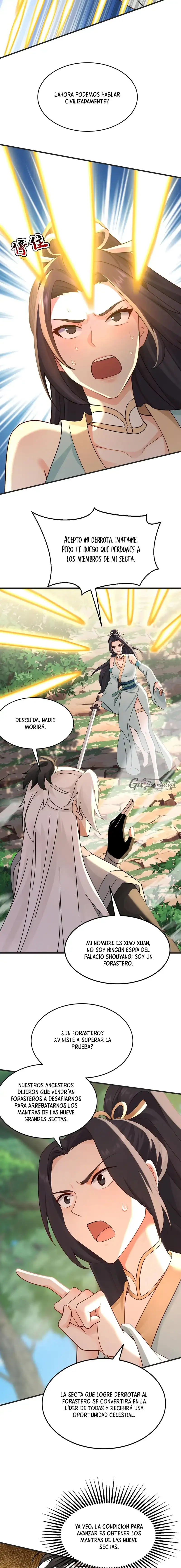 ¡Mientras mis discípulos se matan entrenando, yo me relajo! Capítulo 199 - Page 6