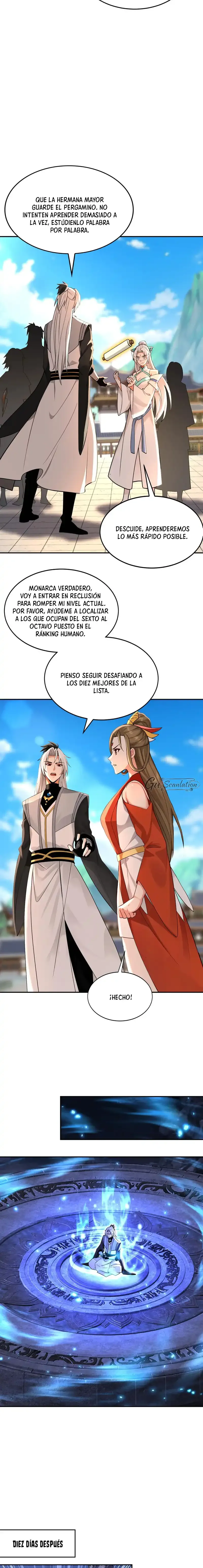¡Mientras mis discípulos se matan entrenando, yo me relajo! Capítulo 207 - Page 4