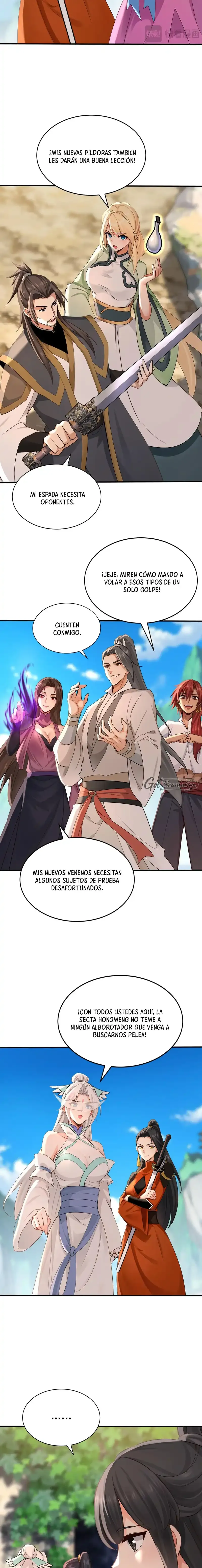 ¡Mientras mis discípulos se matan entrenando, yo me relajo! Capítulo 207 - Page 7
