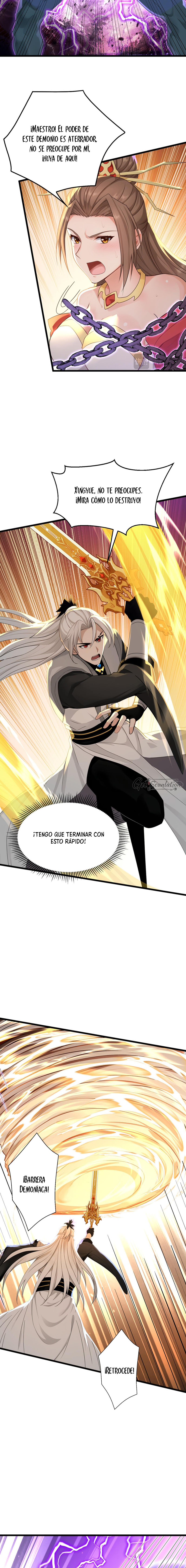 ¡Mientras mis discípulos se matan entrenando, yo me relajo! Capítulo 250 - Page 3