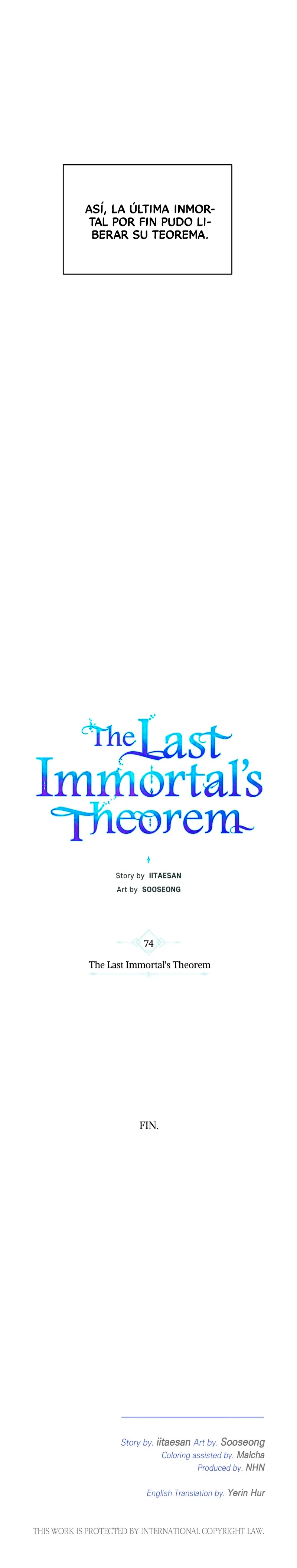 El teorema del último inmortal Capítulo 74 - Page 19