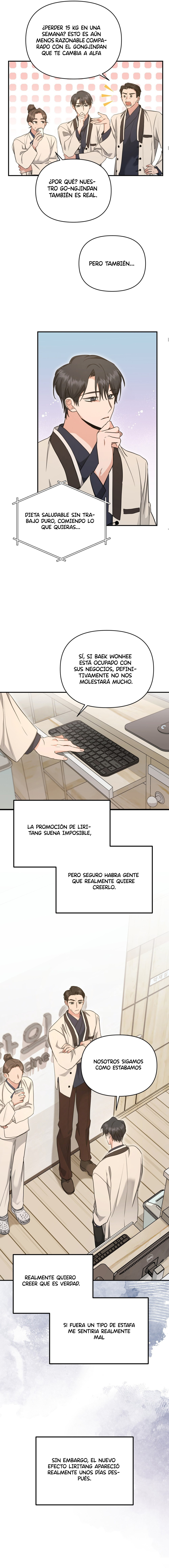 despues de comer Gongjindan, se volvio alfa Capítulo 18 - Page 8