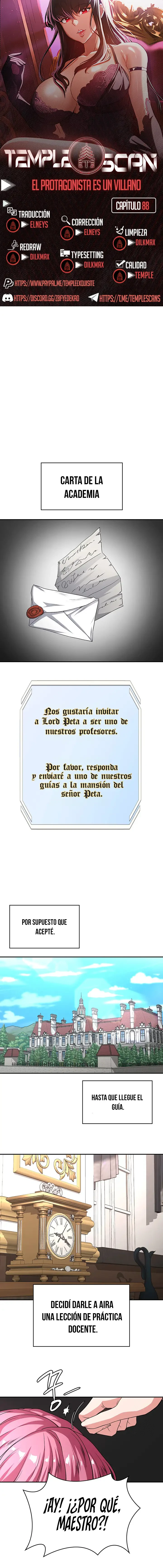 El Protagonista es un Villano Capítulo 88 - Page 1