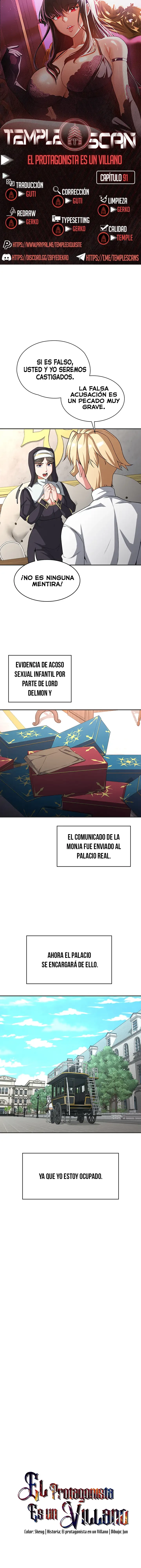 El Protagonista es un Villano Capítulo 91 - Page 1