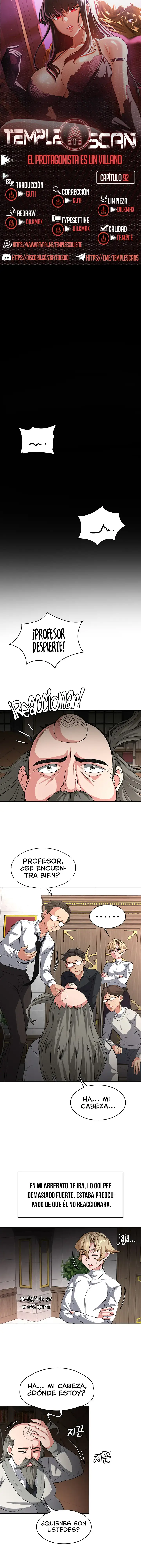 El Protagonista es un Villano Capítulo 92 - Page 1