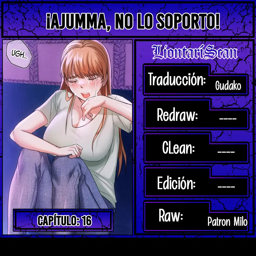 ¡Ajumma, No lo Soporto! Capítulo 16 - Page 1