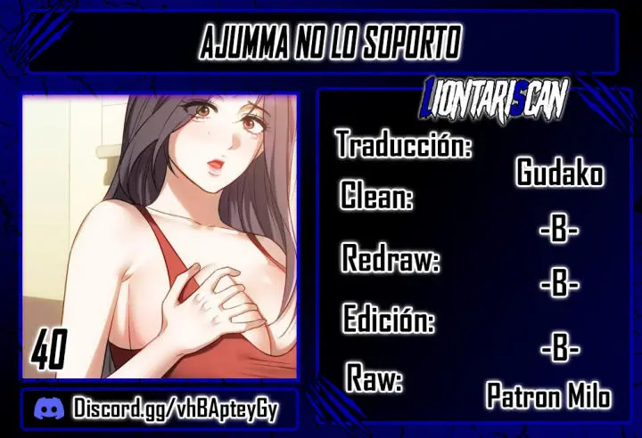 ¡Ajumma, No lo Soporto! Capítulo 40 - Page 1
