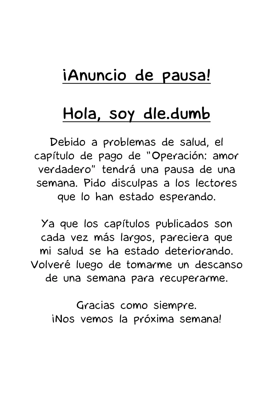 Operación: Amor Verdadero Capítulo 69.5 - Page 2