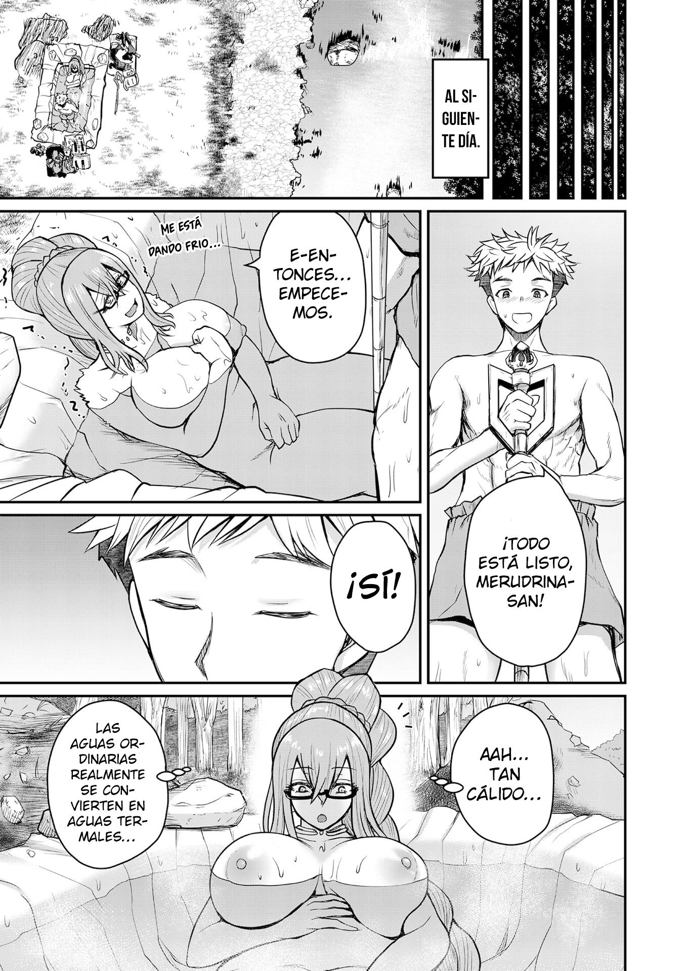 Henkyou no Ofuroya-san, Harem ni Naru ~Yamaoku ni Aru Sabireta Onsen no Kounou ga Cheat Sugite Onna Boukensha ni Daininki na Ken~ Capítulo 4 - Page 16