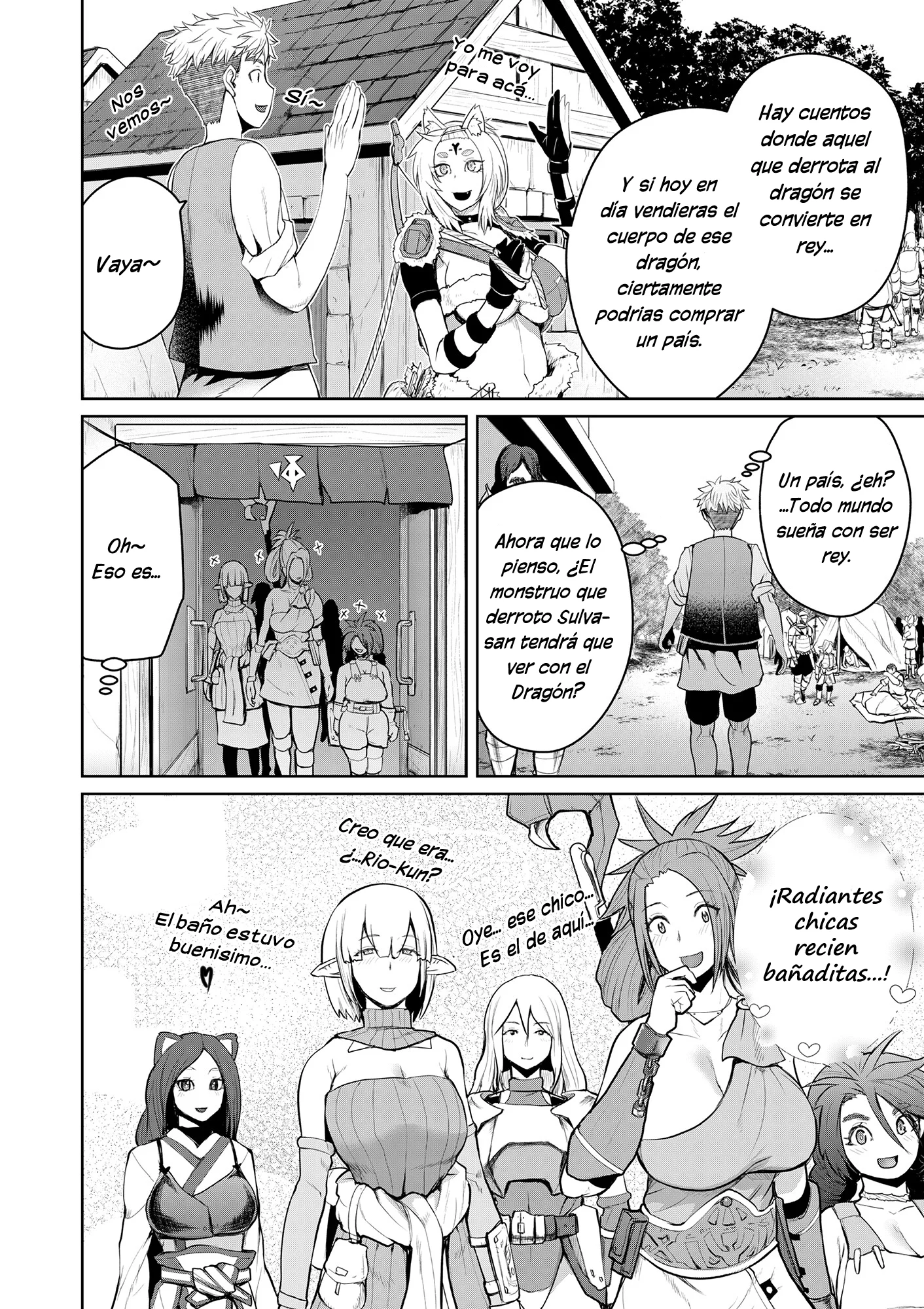 Henkyou no Ofuroya-san, Harem ni Naru ~Yamaoku ni Aru Sabireta Onsen no Kounou ga Cheat Sugite Onna Boukensha ni Daininki na Ken~ Capítulo 9 - Page 14